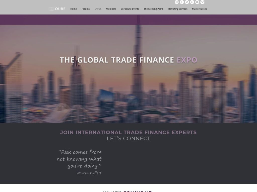 The Global Trade Finance Expo - Event screenshot