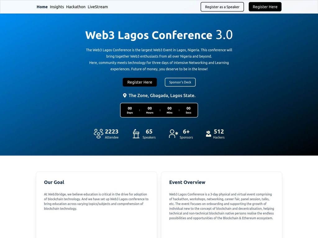 Web3 Lagos Conference image