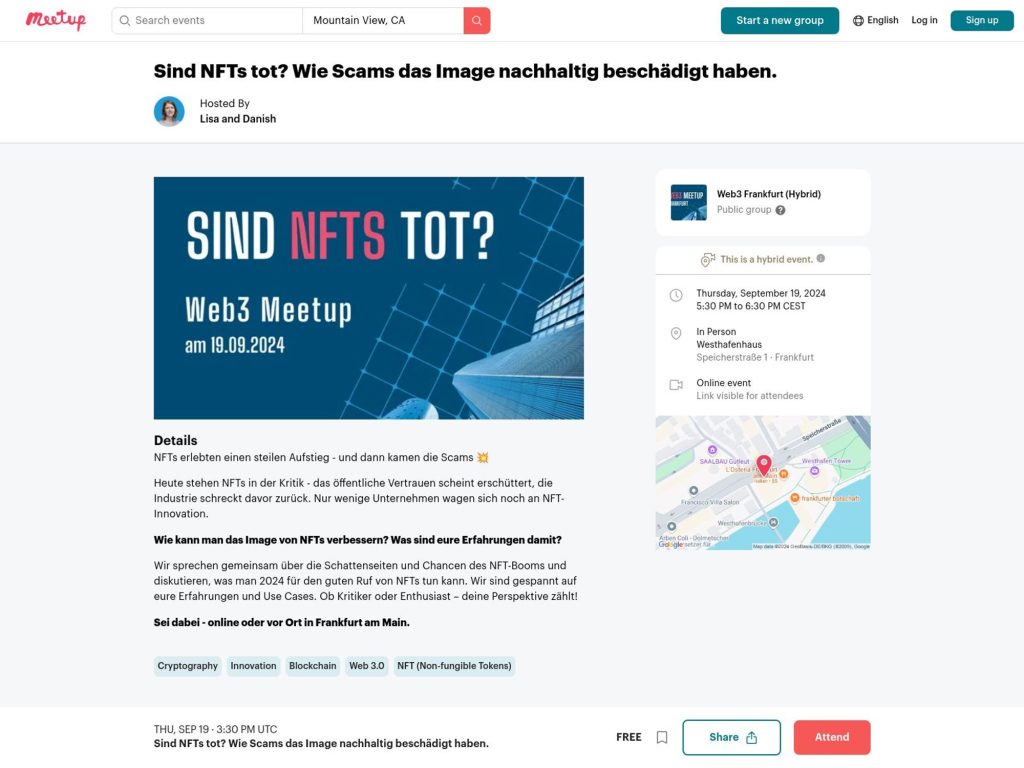Web3 Meetup: Sind NFTs tot? image