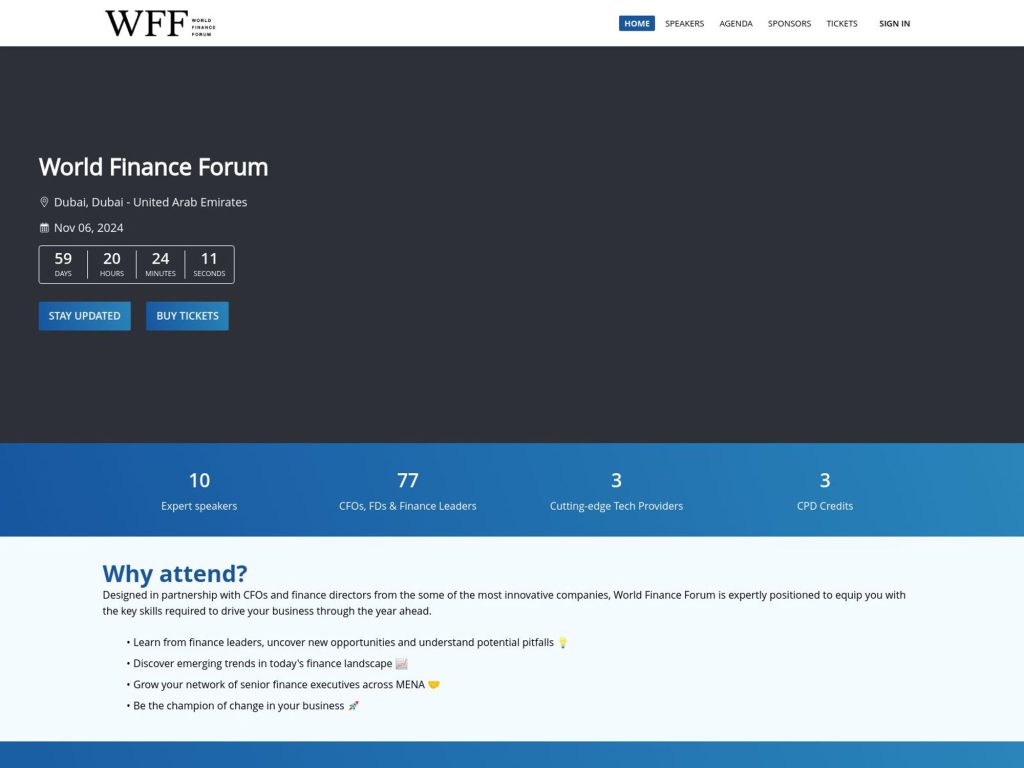 World Finance Forum image