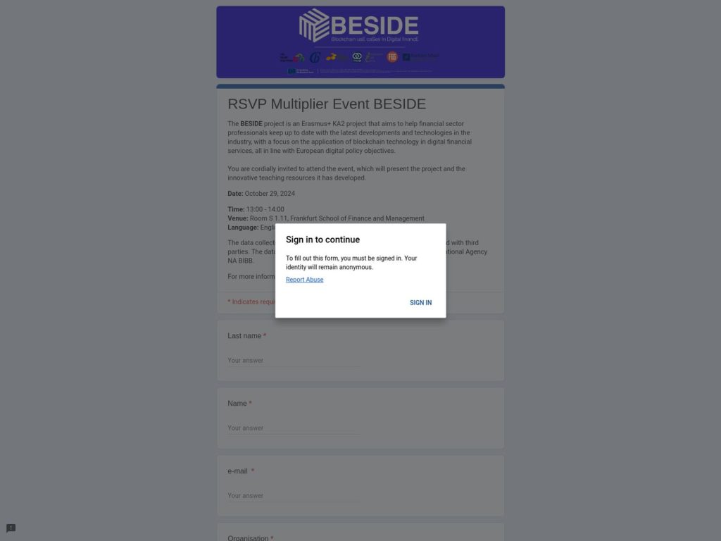 BESIDE Multiplier Event - Event screenshot