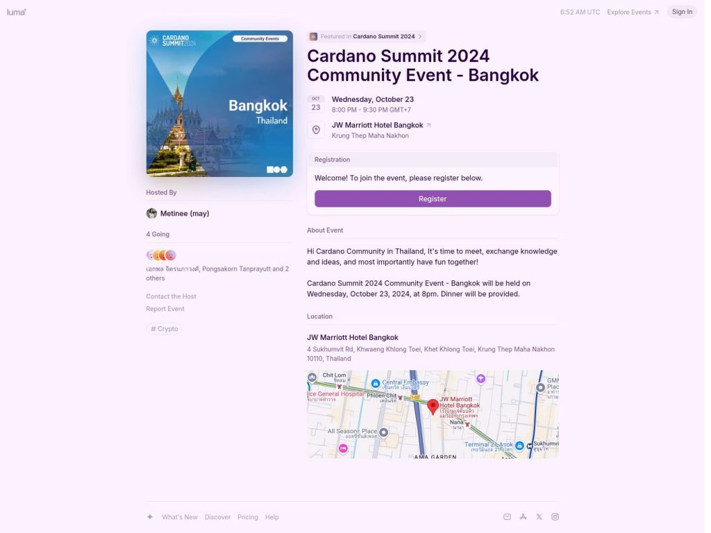 Cardano Summit 2024 Community Event - Bangkok - Event screenshot