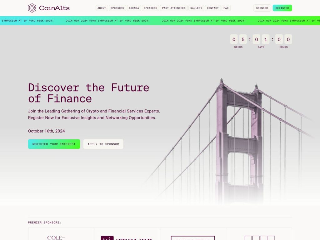 CoinAlts 2024 Fund Symposium: Discover the Future of Finance image