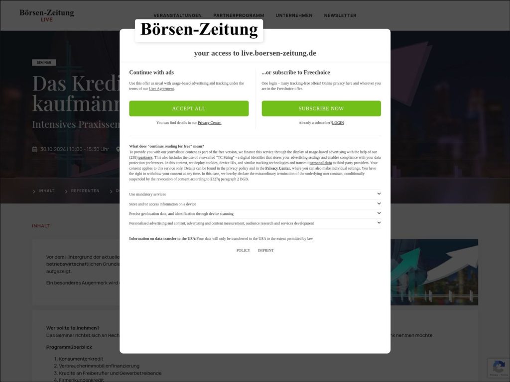 Das Kreditgeschäft aus rechtlicher und kaufmännischer Sicht screenshot