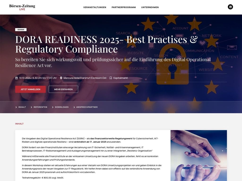 DORA READINESS 2025- Best Practises & Regulatory Compliance image