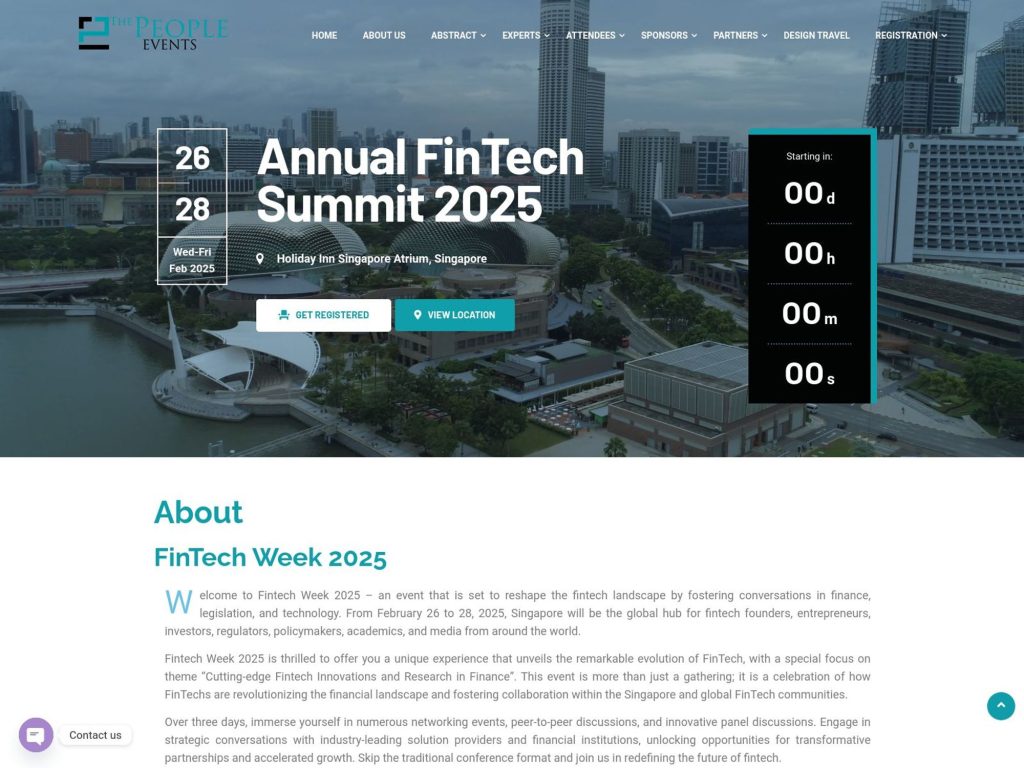 Fintech Week 2025 - Event screenshot