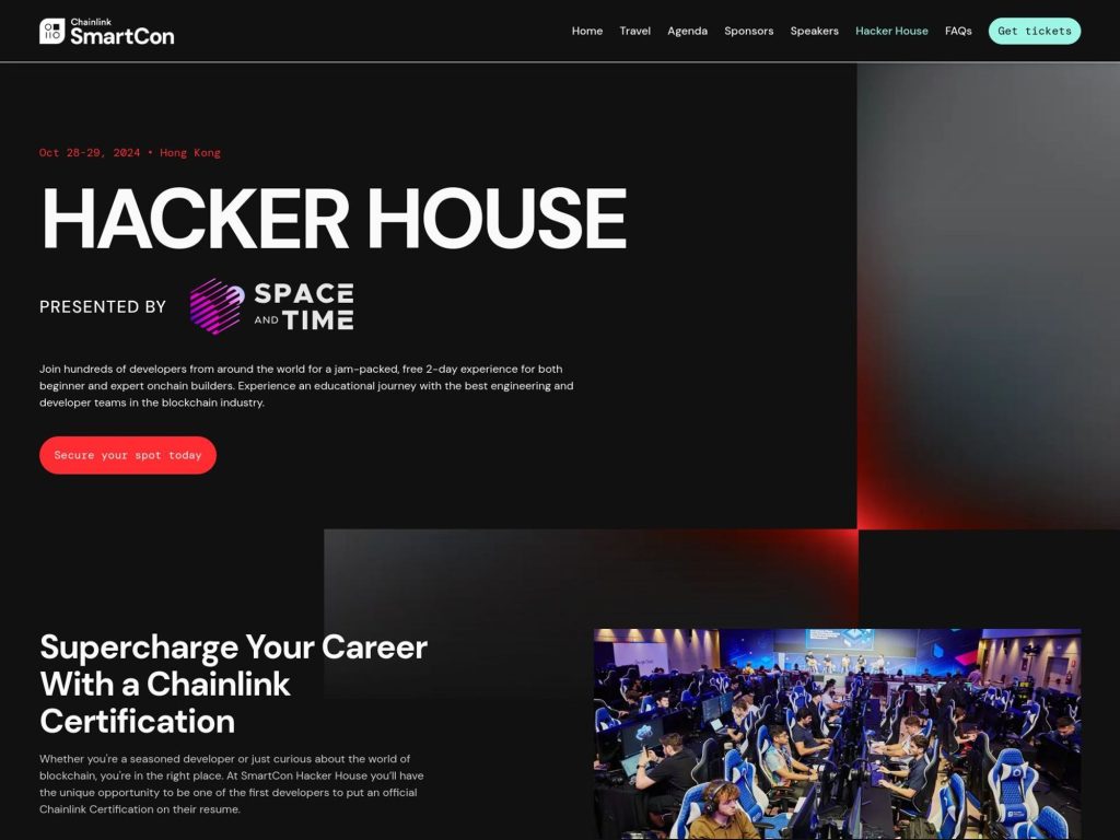 Hacker House @ Chainlink SmartCon 2023 - Event screenshot