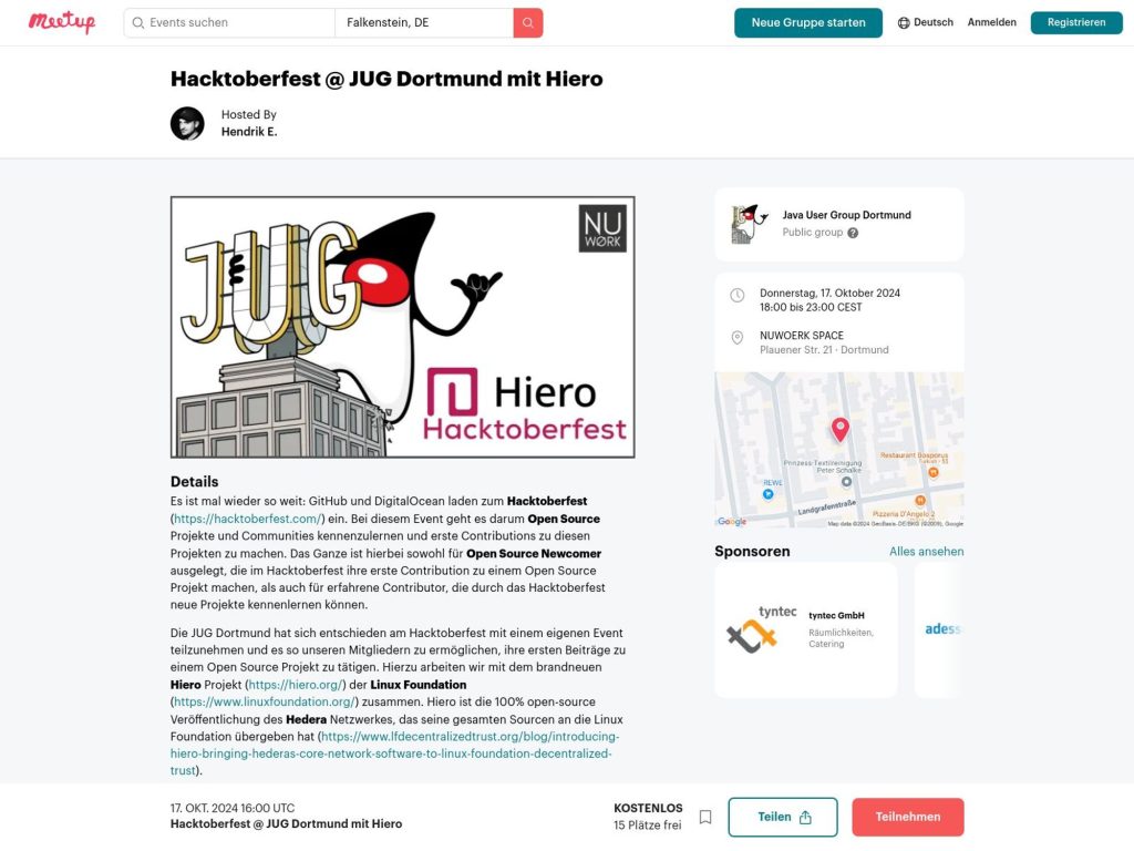 Hiero at Hacktoberfest of JUG Dortmund screenshot