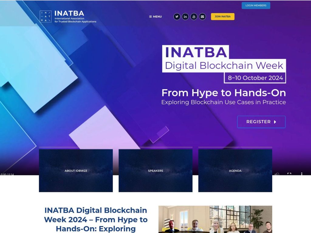 INATBA Digital Blockchain image