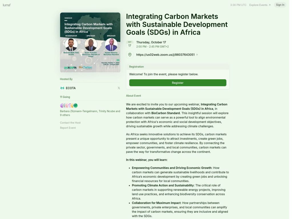 Integrating Carbon Markets with Sustainable Development Goals (SDGs) in Africa image