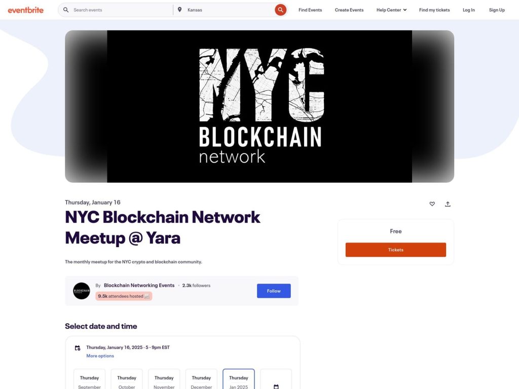 NYC Blockchain Network Meetup @ Yara - January 2025 image