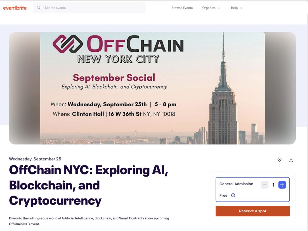 OffChain NYC: Exploring AI, Blockchain, and Cryptocurrency image