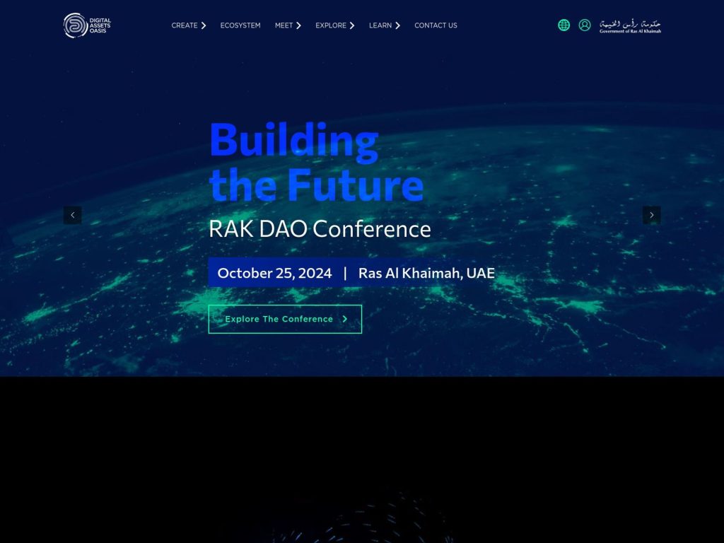 RAK Digital Assets Oasis - Event screenshot