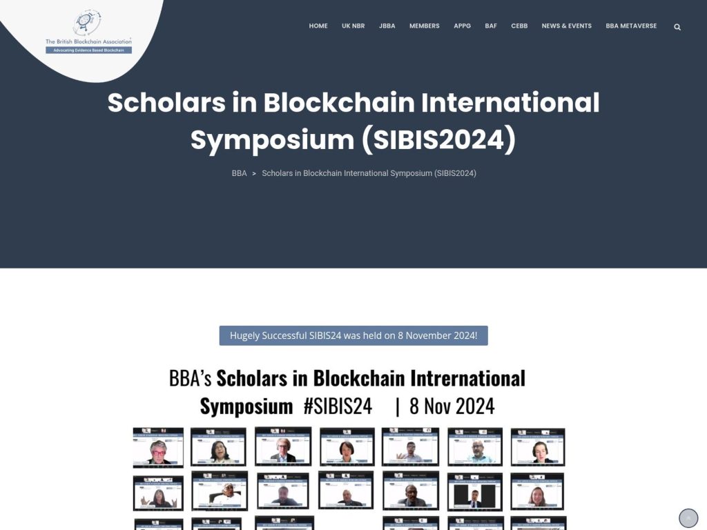 Scholars in Blockchain International screenshot