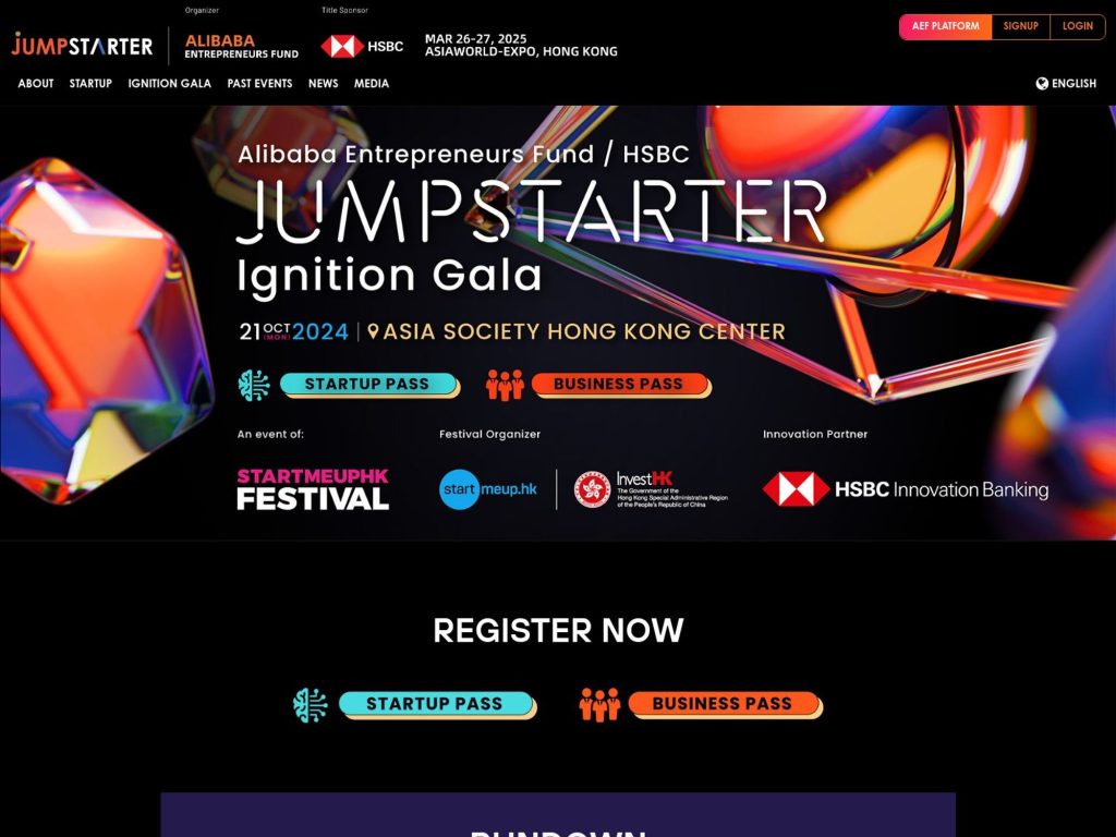 StartmeupHK Festival 2024 - Jumpstarter Ignition Gala image