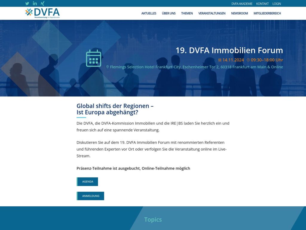 19. DVFA Immobilien Forum image