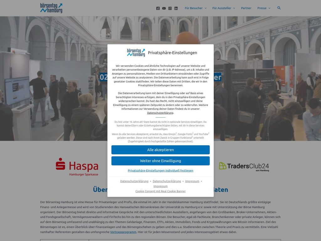 27. Börsentag Hamburg image