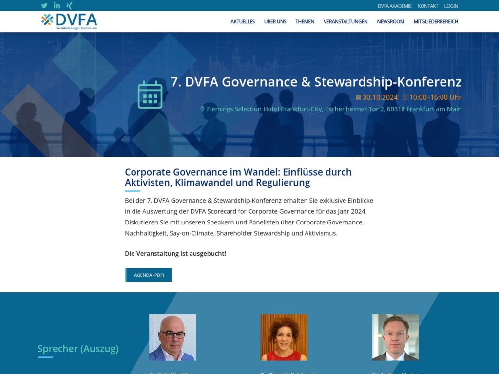 7. DVFA Governance & Stewardship-Konferenz image