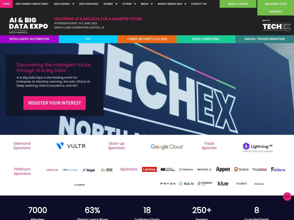 AI & Big Data Expo North America 2025 - Event screenshot