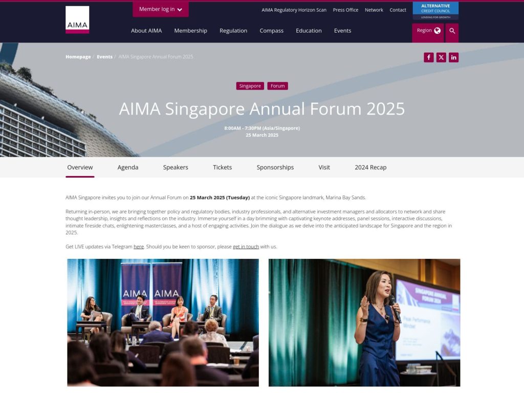 AIMA Singapore Annual Forum 2025 image
