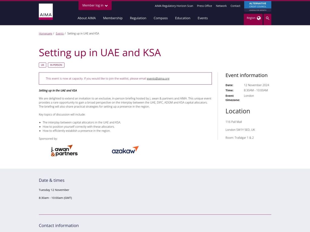 AMIA: Setting up in UAE and KSA image