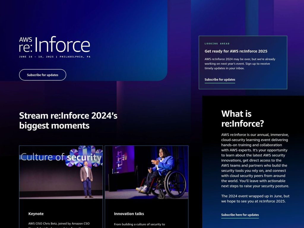 AWS re:Inforce 2025 image