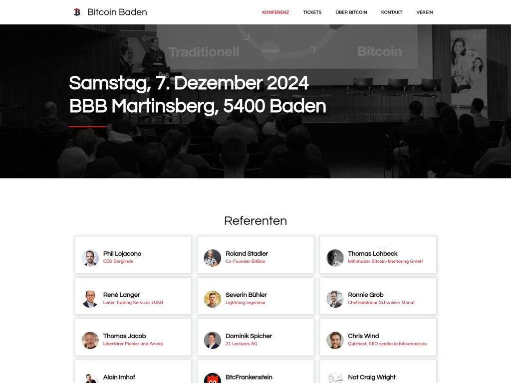 Bitcoin Baden - Event screenshot