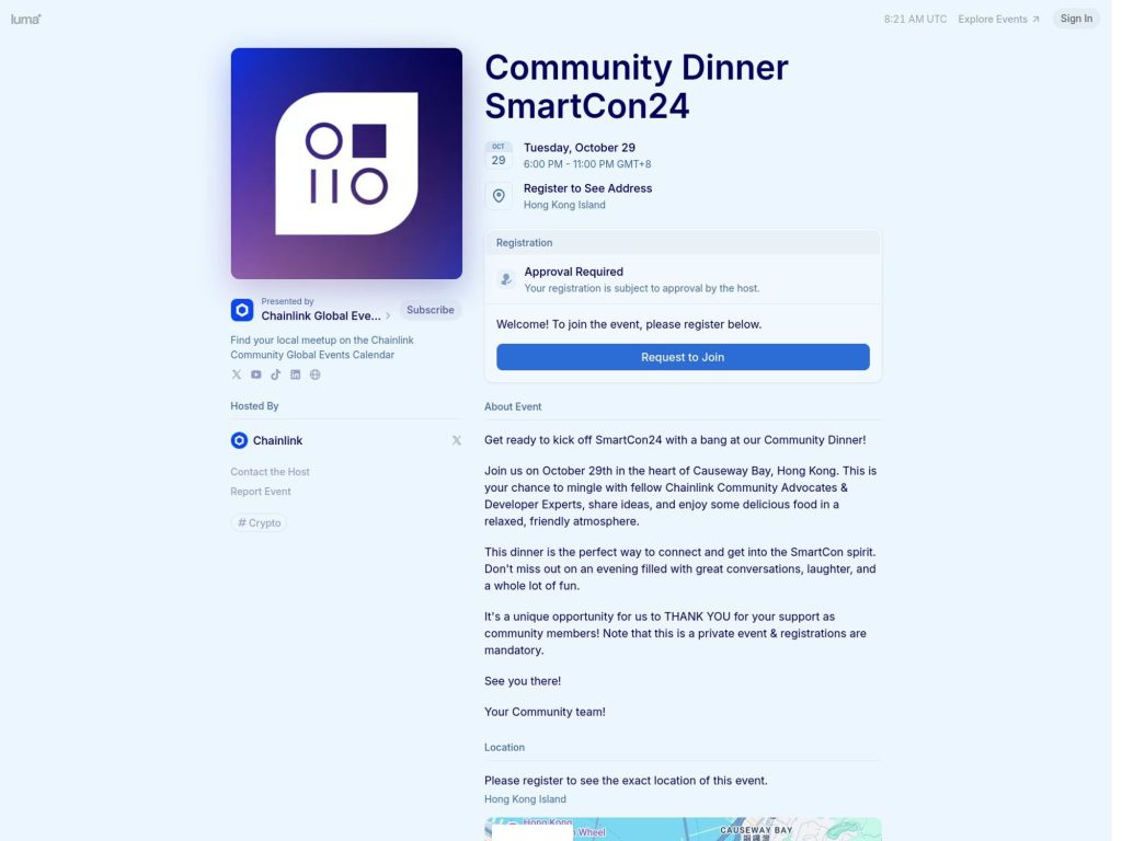 Community Dinner SmartCon24 - Event screenshot