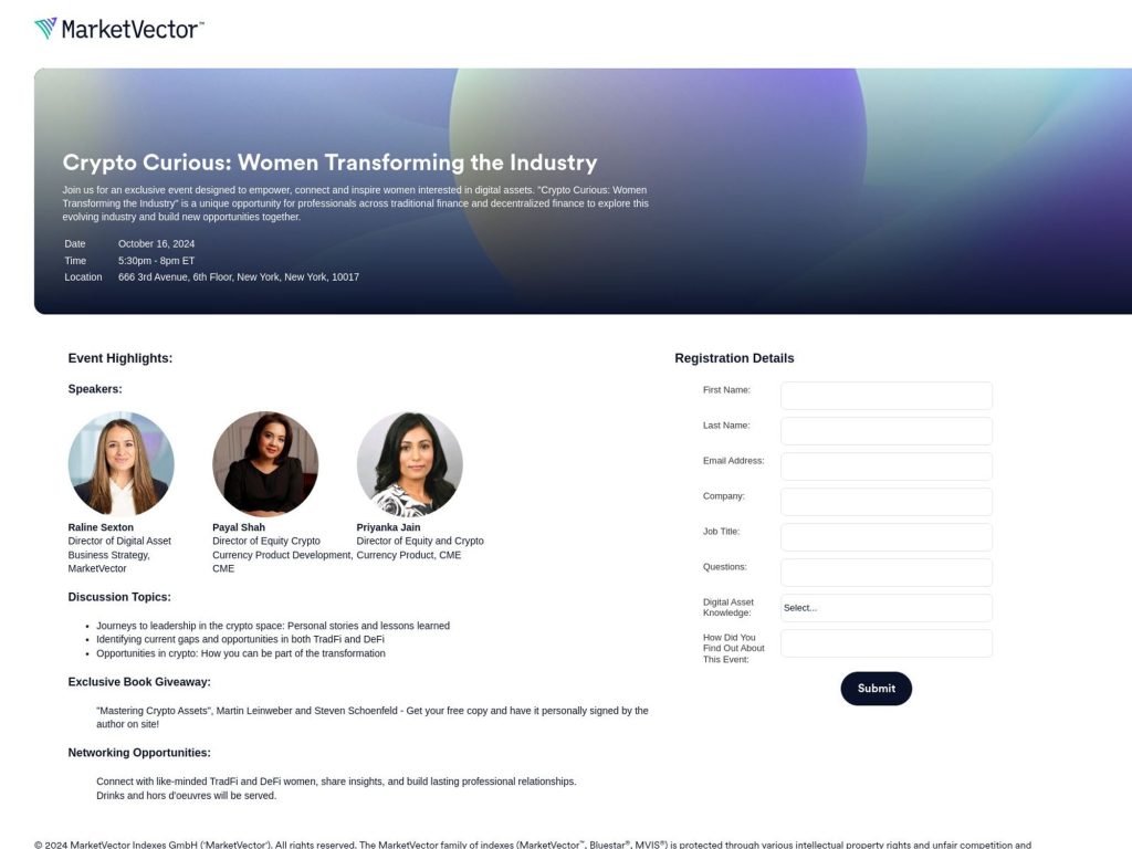 Crypto Curious: Women Transforming the Industry - Event screenshot