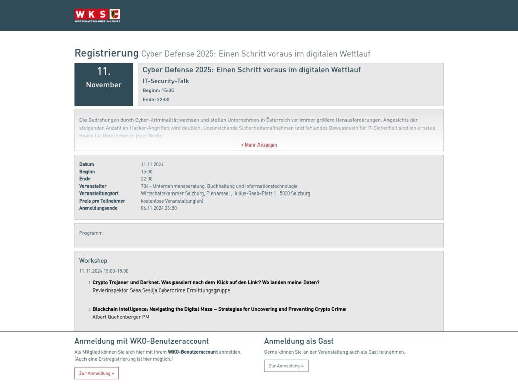 Cyber Defense 2025: Einen Schritt voraus im digitalen Wettlauf - Event screenshot