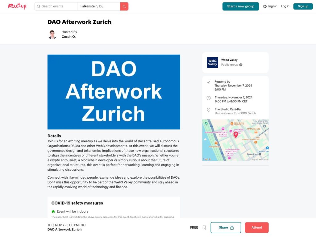 DAO Afterwork Zurich image