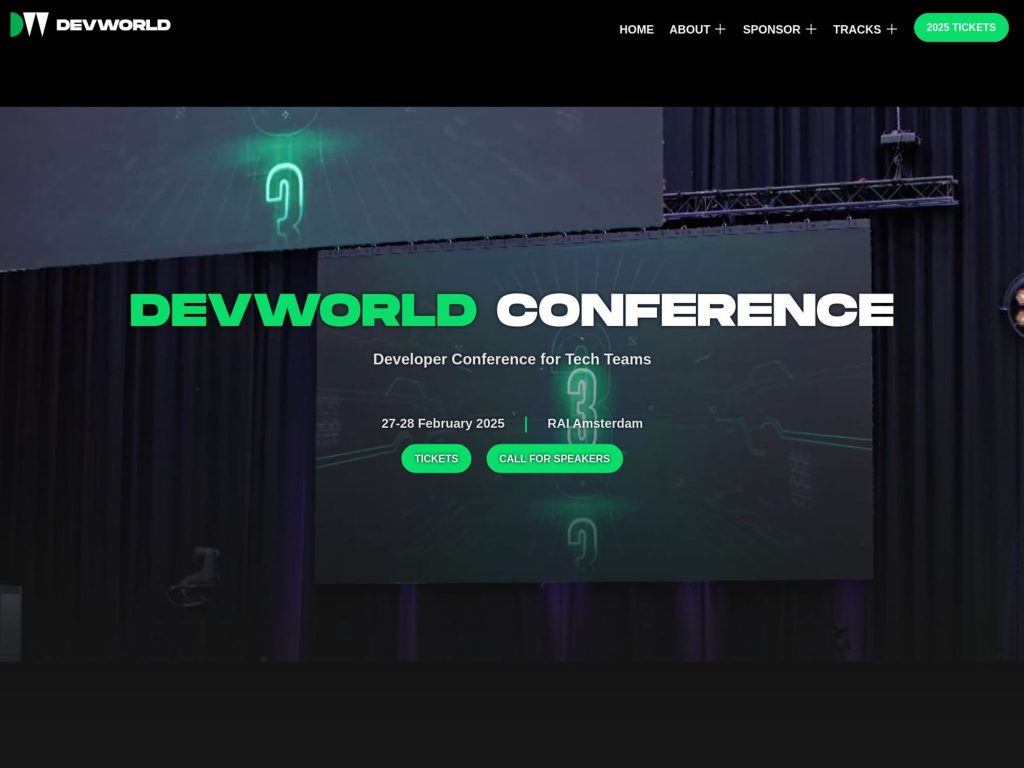 DEVWorld 2025 - Event screenshot