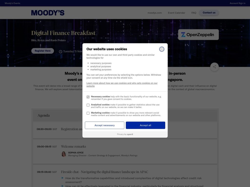 Digital Finance Breakfast - Bits, Bytes and Basis Points screenshot