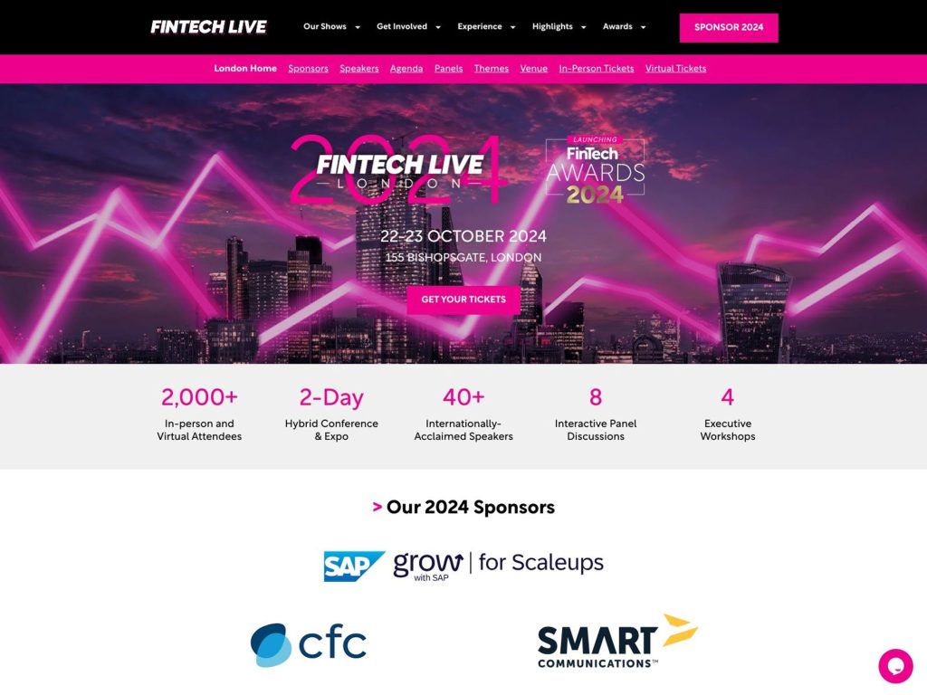 FinTech LIVE London 2024 - Event screenshot
