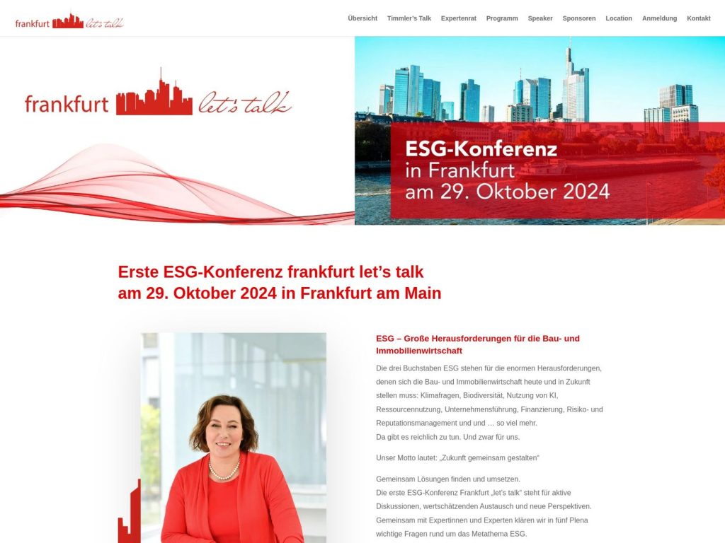 frankfurt let’s talk - ESG-Konferenz image