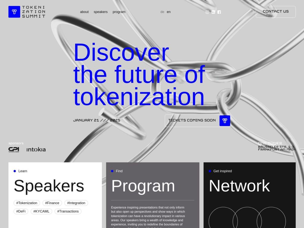 Frankfurt Tokenization Summit 2025 image
