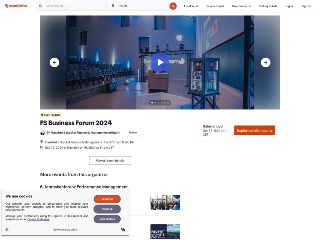 FS Business Forum 2024 screenshot