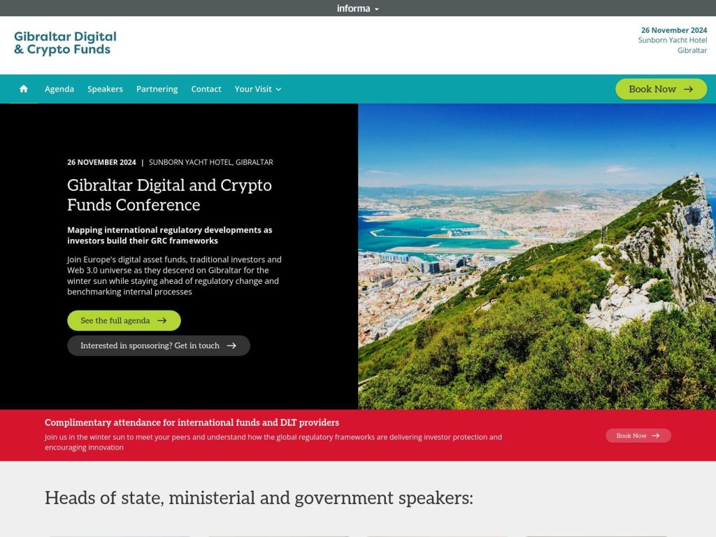 Gibraltar Digital and Crypto Funds Conference image