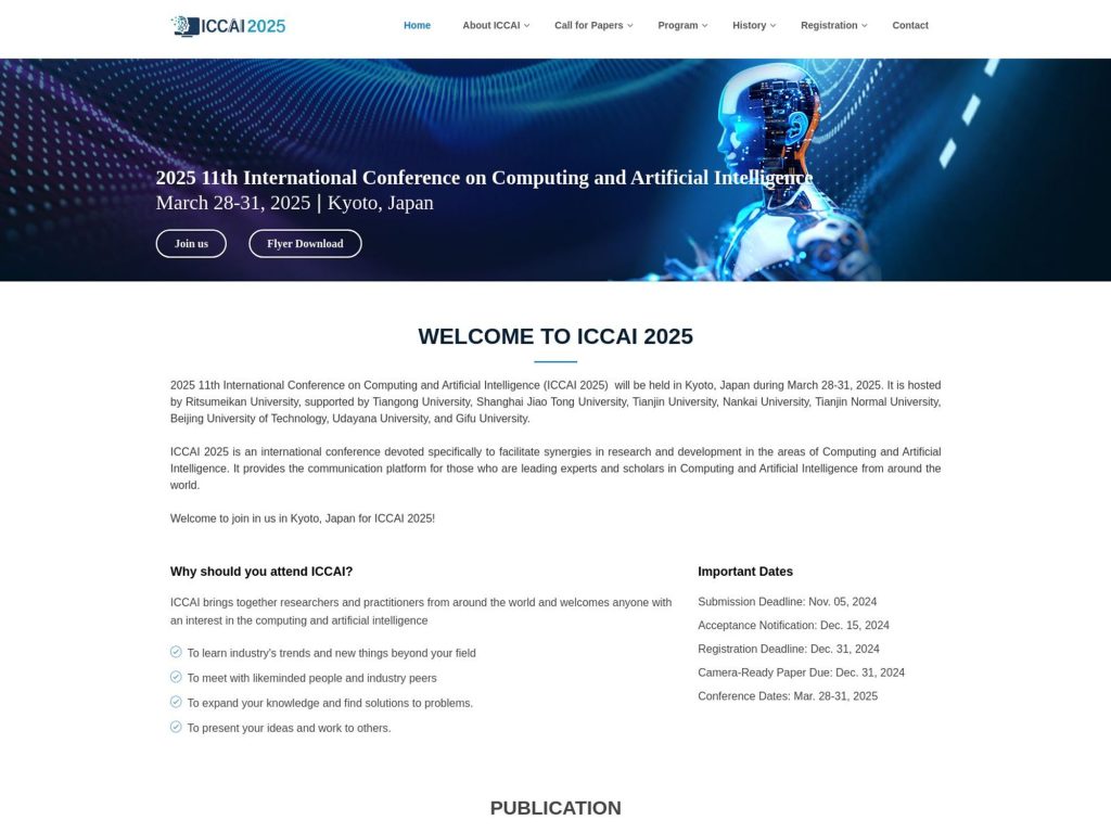 ICCAI 2025 - 2025 11th International Conference on Computing and Artificial Intelligence image