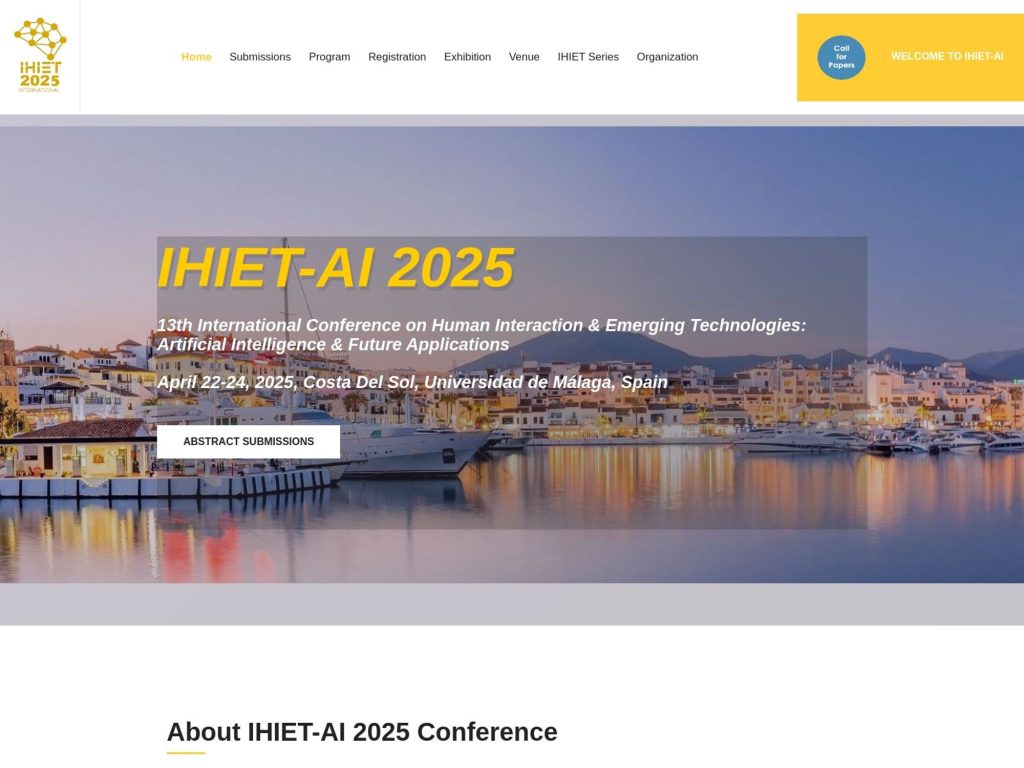 IHIET-AI 2025 - Artificial Intelligence & Future Applications image