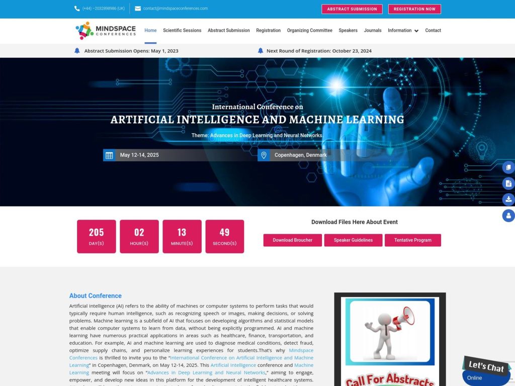 International Conference on Artificial Intelligence and Machine Learning image