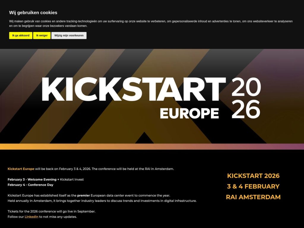 Kickstart Europe Conference screenshot