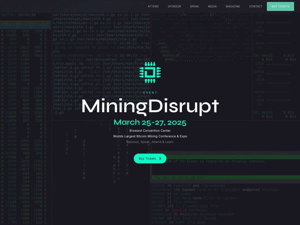 Mining Disrupt 2025 Fort Lauderdale - Event screenshot