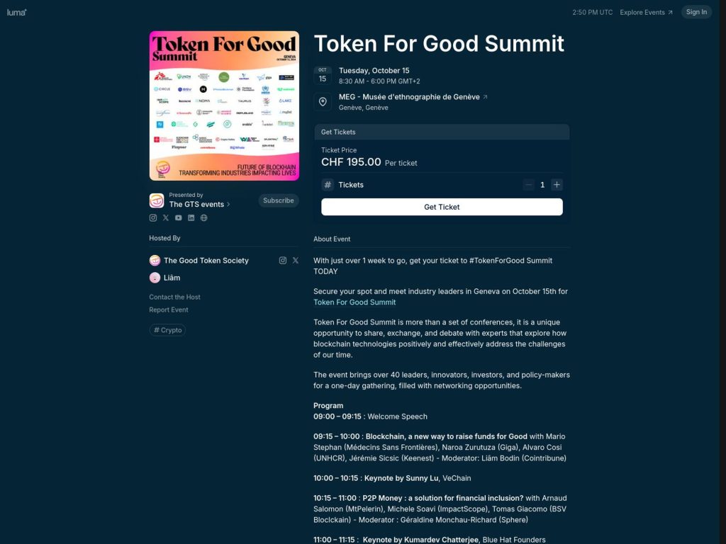 Musée d’ethnographie de Genève - Event screenshot