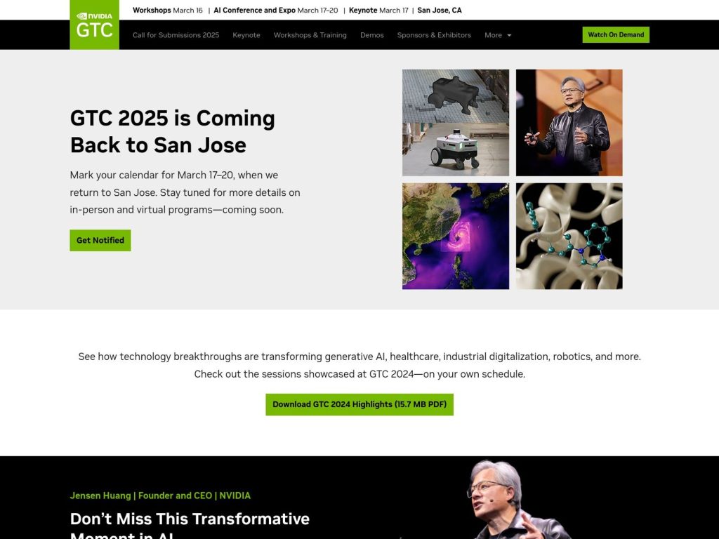 NVIDIA GTC 2025 - Event screenshot