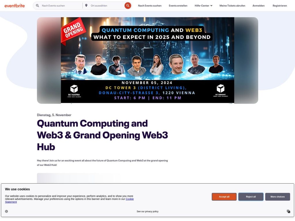Quantum Computing and Web3 & Grand Opening Web3 Hub image