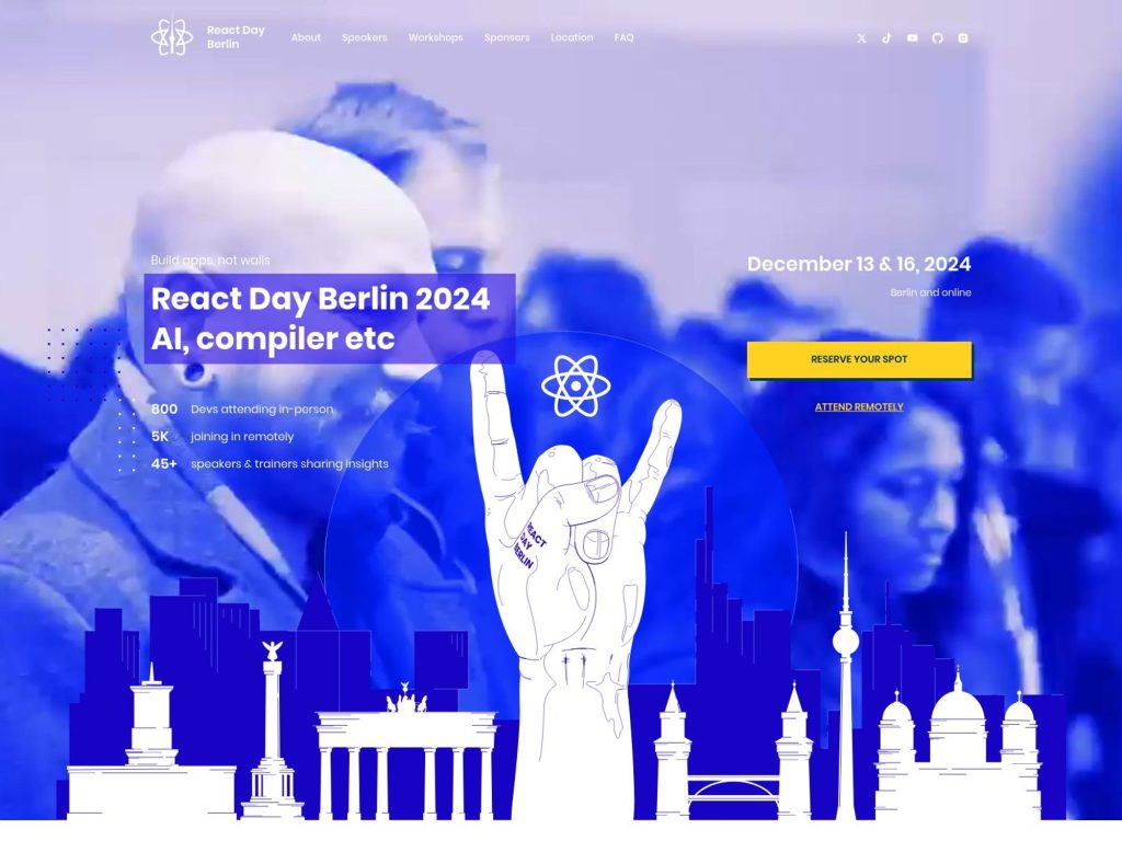 React Day Berlin 2024 - Day 1 - Event screenshot