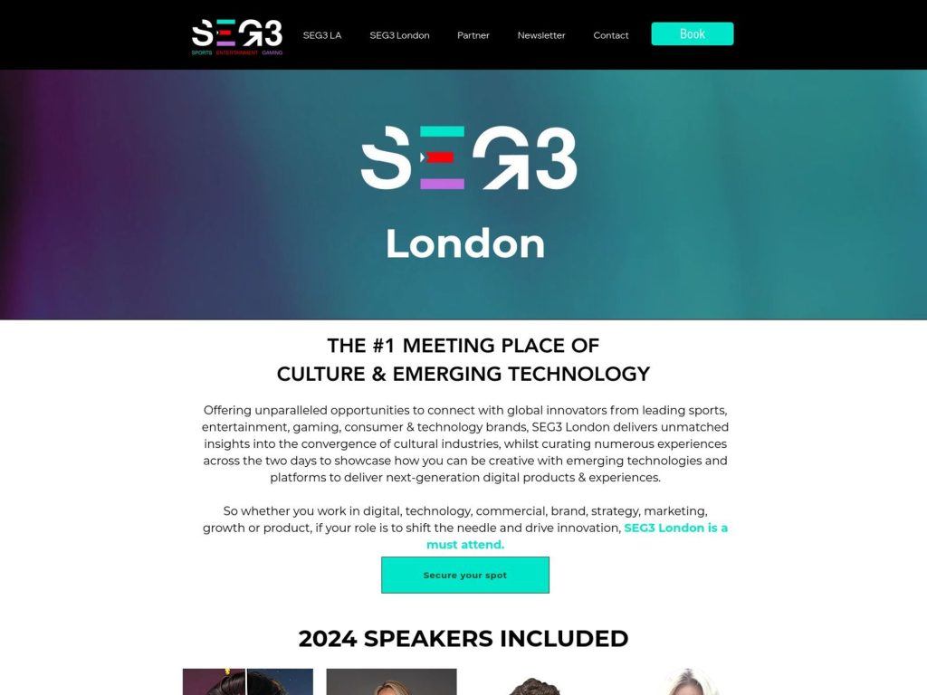 SEG3 2025 - London - Event screenshot