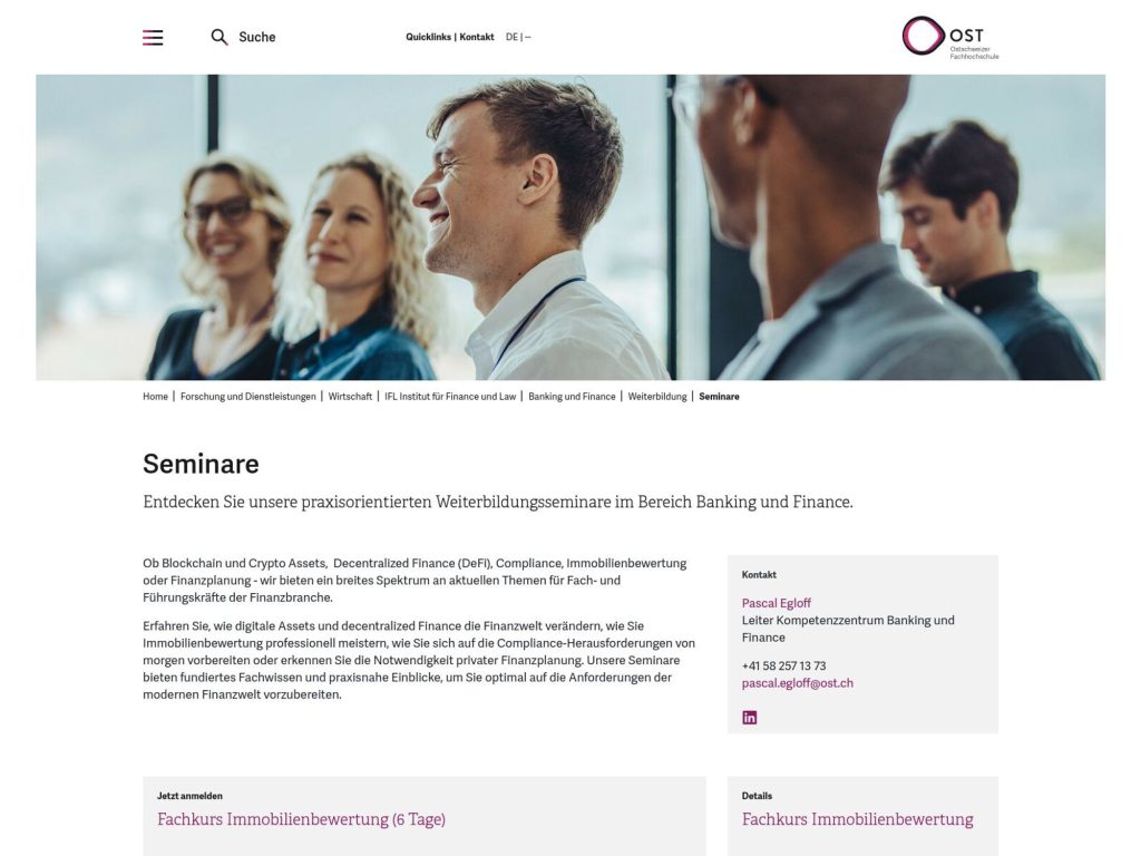 Seminar Compliance-Herausforderungen für Banken – Crypto und Digital Assets image