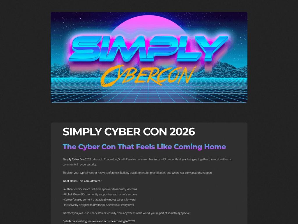Simply Cyber Con '24 screenshot